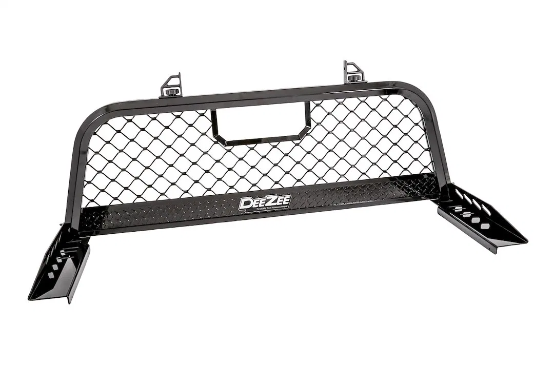 DZ95058RB – DEE ZEE Headache Rack, Mesh Black Gloss Powder Coated Aluminum